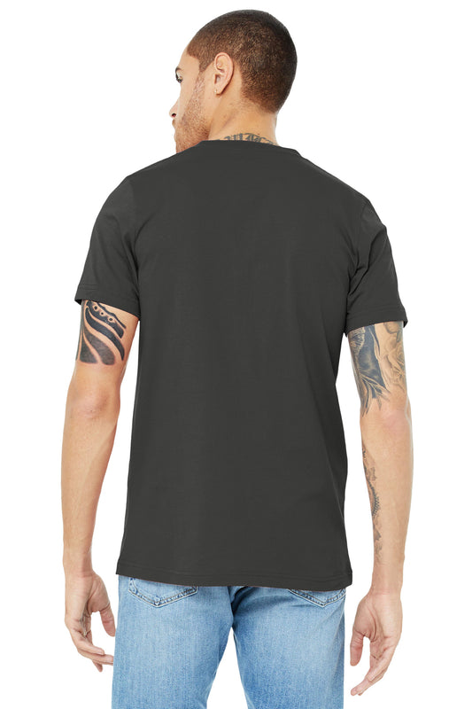 BELLA+CANVAS  Unisex Jersey Short Sleeve V-Neck Tee. BC3005 Asphalt