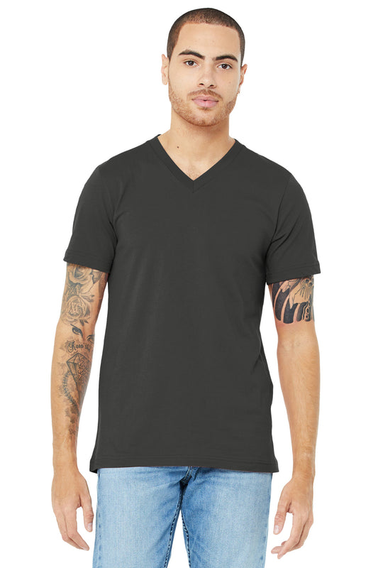 BELLA+CANVAS  Unisex Jersey Short Sleeve V-Neck Tee. BC3005 Asphalt