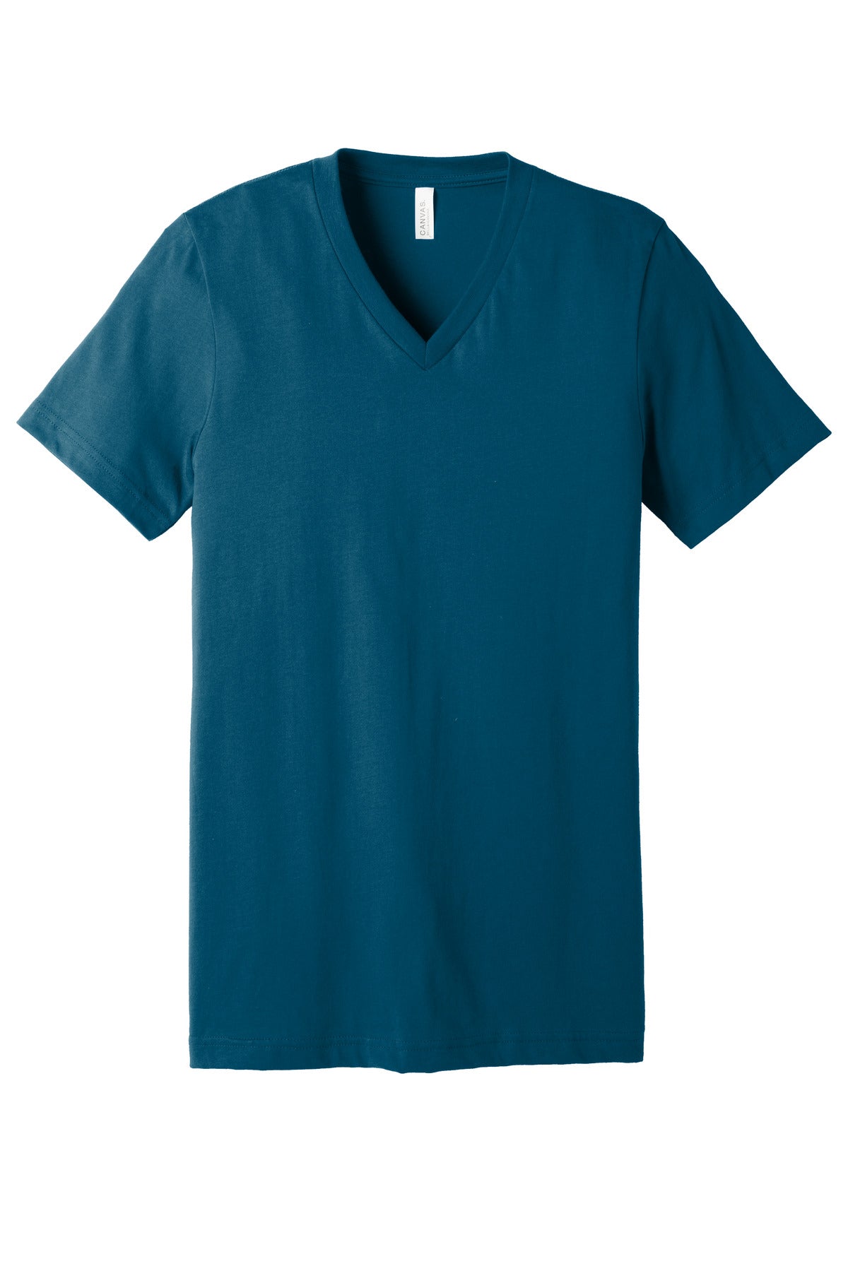 BELLA+CANVAS  Unisex Jersey Short Sleeve V-Neck Tee. BC3005 Deep Teal