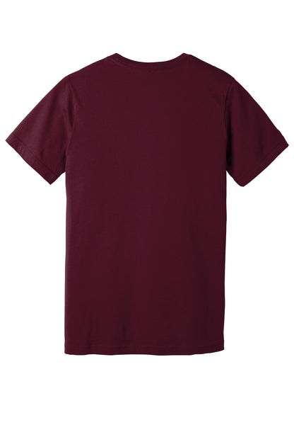 BELLA+CANVAS  Unisex Jersey Short Sleeve V-Neck Tee. BC3005 Maroon