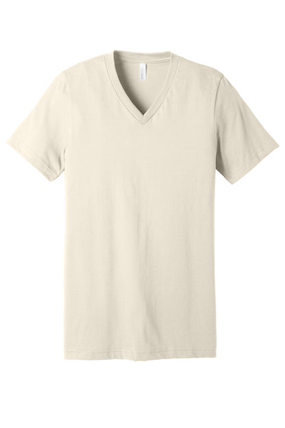 Bella+Canvas Unisex Jersey Short Sleeve V-Neck Tee BC3005 Natural
