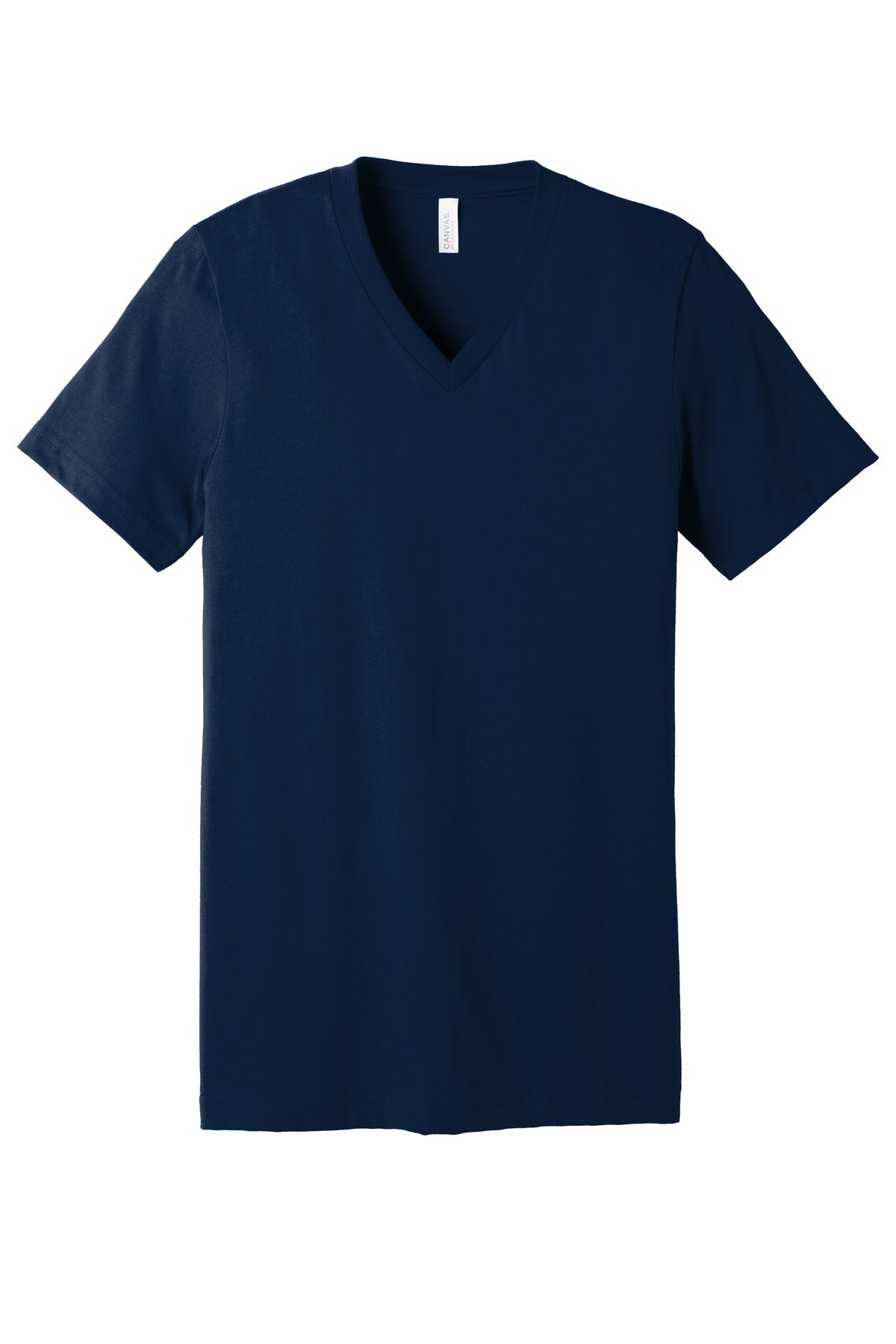 BELLA+CANVAS  Unisex Jersey Short Sleeve V-Neck Tee. BC3005 Navy