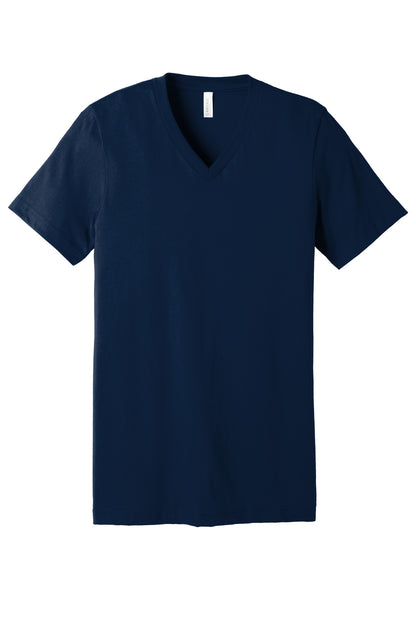 BELLA+CANVAS  Unisex Jersey Short Sleeve V-Neck Tee. BC3005 Navy