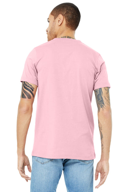 Bella+Canvas Unisex Jersey Short Sleeve V-Neck Tee BC3005 Pink