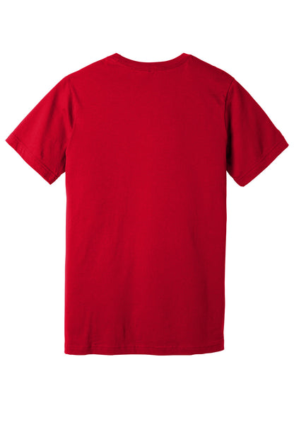 BELLA+CANVAS  Unisex Jersey Short Sleeve V-Neck Tee. BC3005 Red