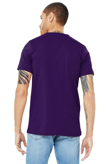 Bella+Canvas Unisex Jersey Short Sleeve V-Neck Tee BC3005 Team Purple