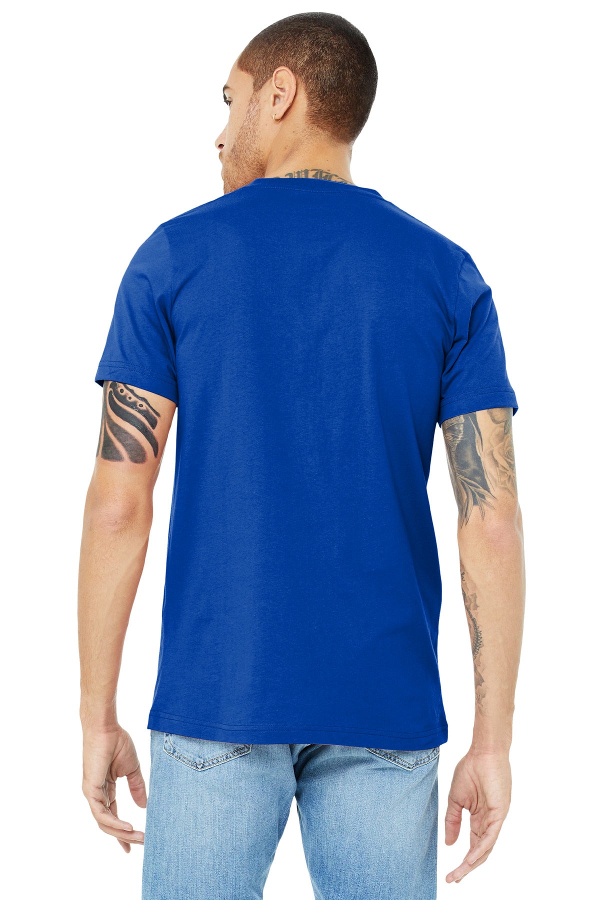 Bella+Canvas Unisex Jersey Short Sleeve V-Neck Tee BC3005 True Royal