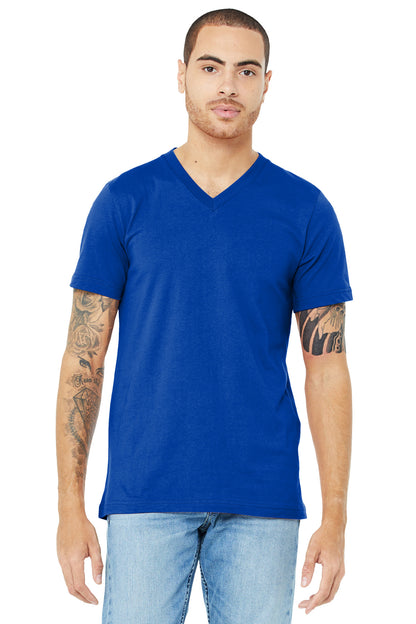 Bella+Canvas Unisex Jersey Short Sleeve V-Neck Tee BC3005 True Royal