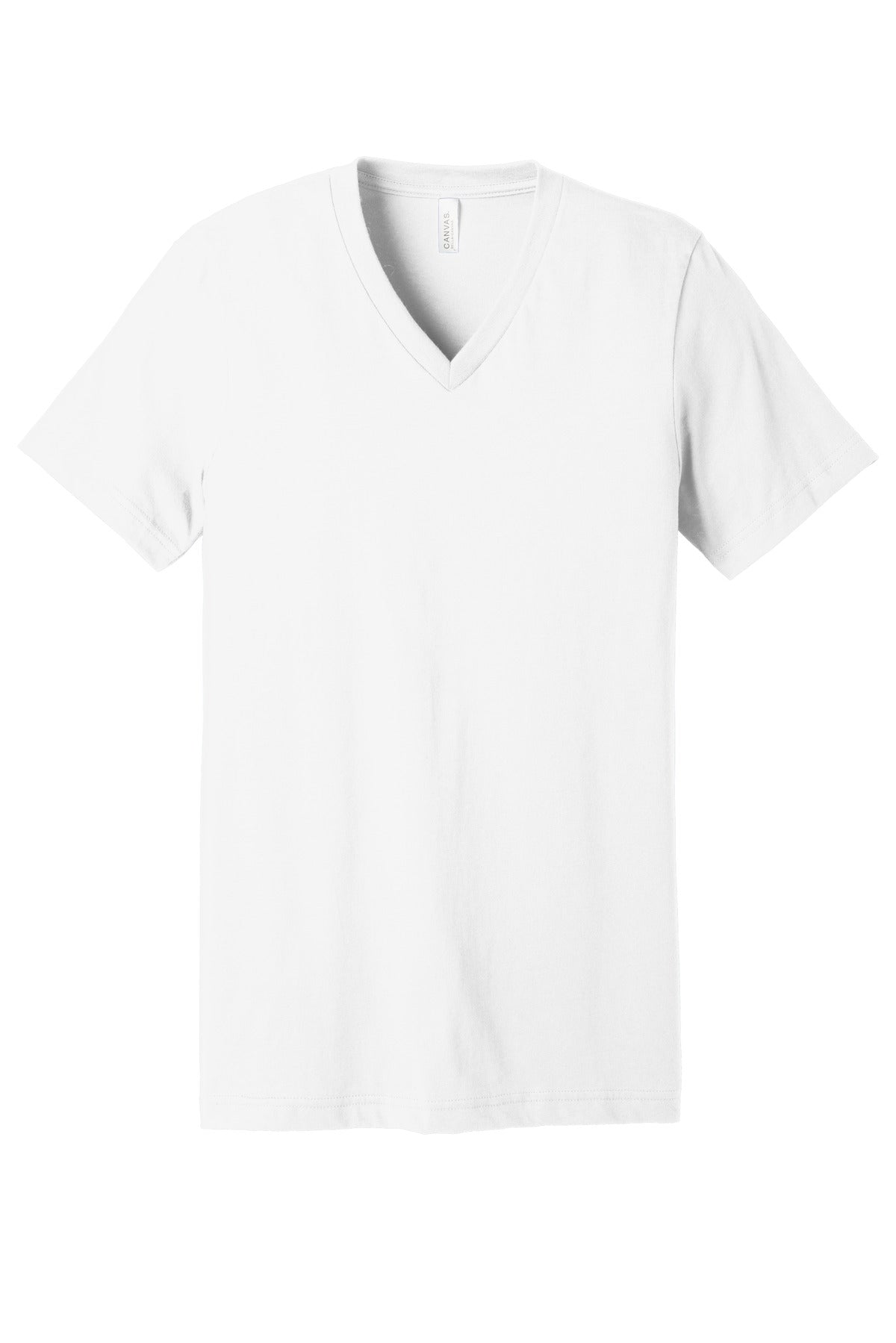 BELLA+CANVAS  Unisex Jersey Short Sleeve V-Neck Tee. BC3005 White
