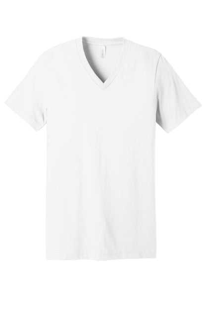 BELLA+CANVAS  Unisex Jersey Short Sleeve V-Neck Tee. BC3005 White