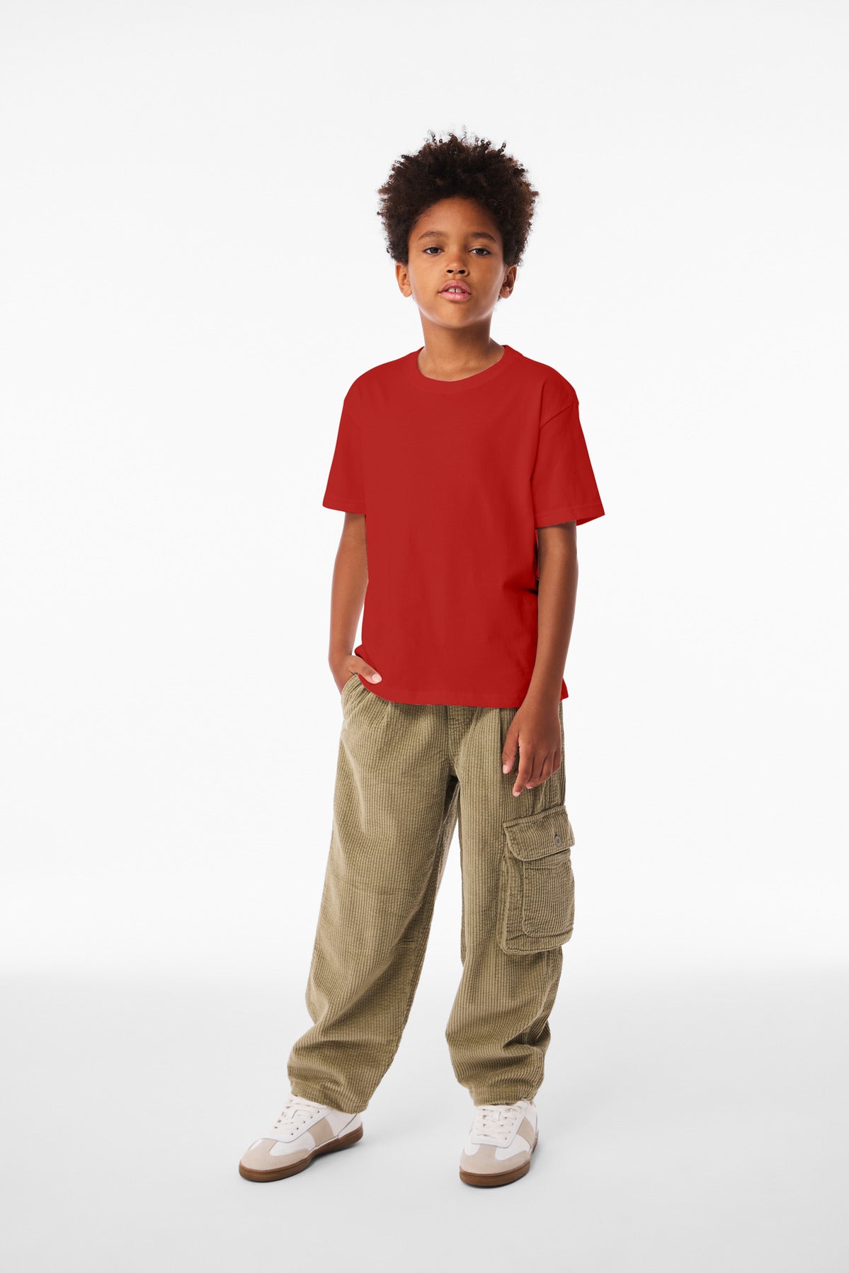 BELLA+CANVAS Youth 6-Ounce Heavyweight Tee BC3010Y Red