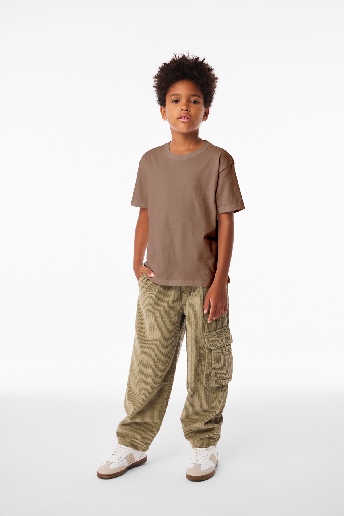 BELLA+CANVAS Youth 6-Ounce Heavyweight Tee BC3010Y Vintage Brown