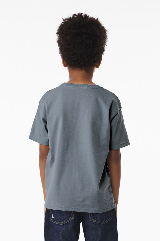 Bella+Canvas Youth 6-Ounce Heavyweight Tee BC3010Y Vintage Denim