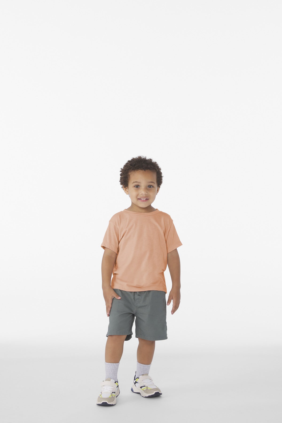 BELLA+CANVAS Toddler Triblend Short Sleeve Tee BC3413T Peach Triblend