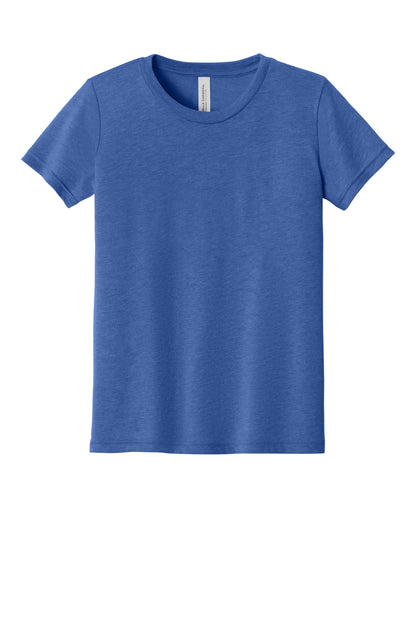 Bella+Canvas Youth Triblend Short Sleeve Tee BC3413Y Blue Triblend