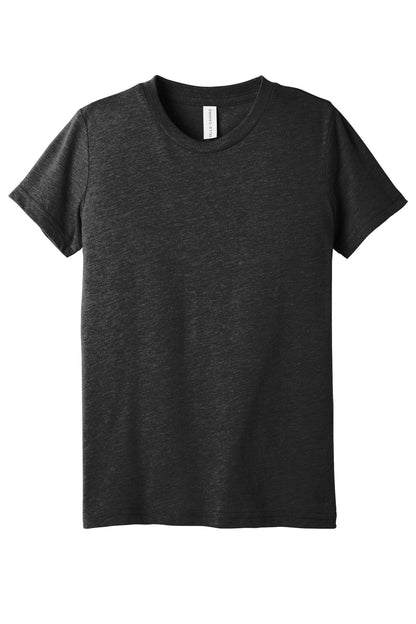 Bella+Canvas Youth Triblend Short Sleeve Tee BC3413Y Charcoal Black Triblend