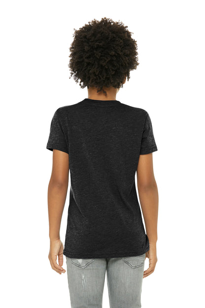 Bella+Canvas Youth Triblend Short Sleeve Tee BC3413Y Charcoal Black Triblend