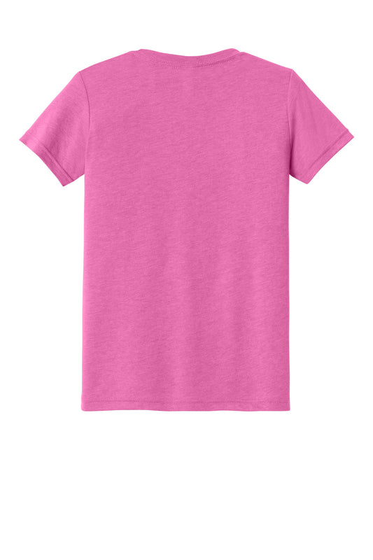 Bella+Canvas Youth Triblend Short Sleeve Tee BC3413Y Charity Pink Triblend