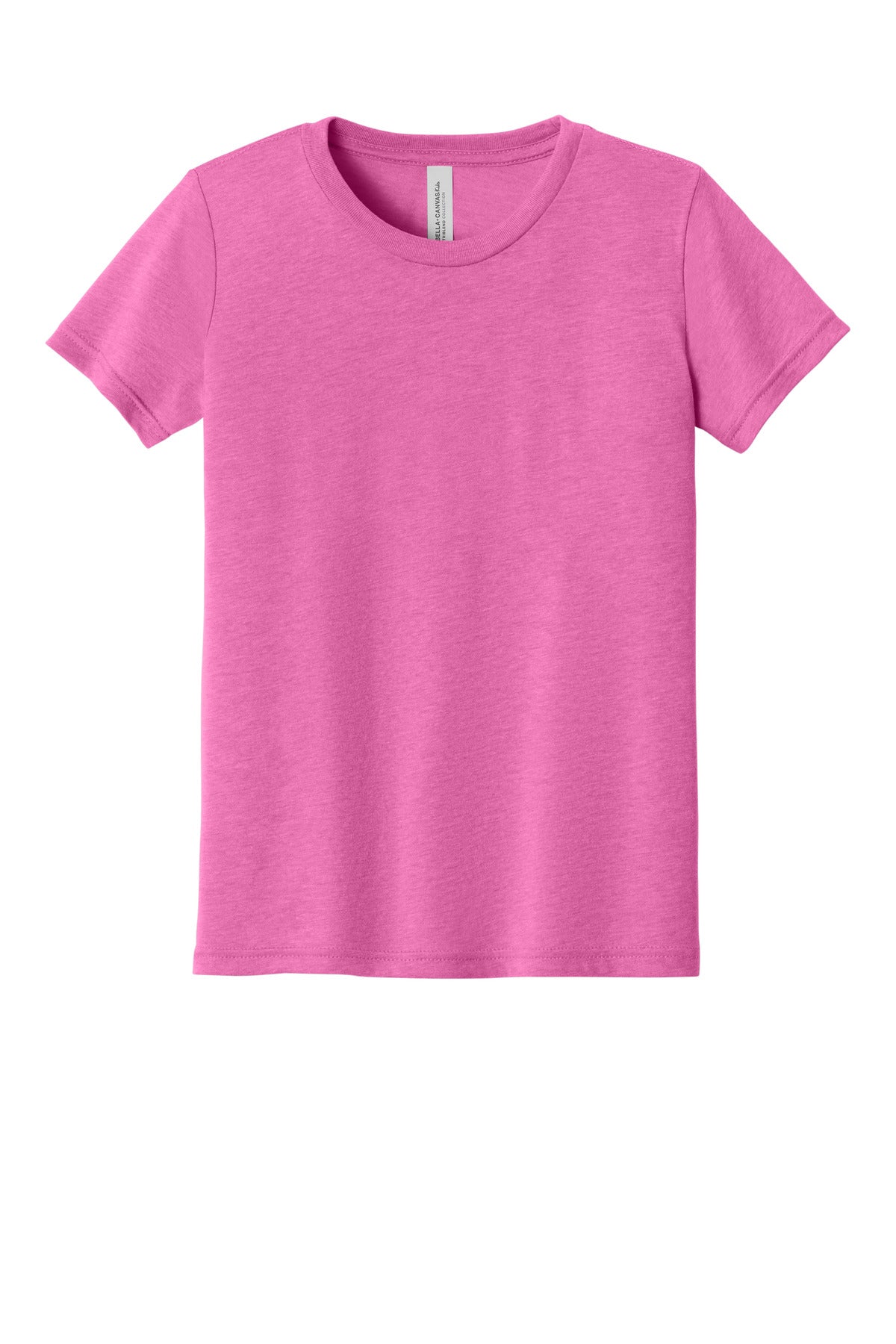 Bella+Canvas Youth Triblend Short Sleeve Tee BC3413Y Charity Pink Triblend