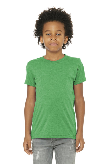 Bella+Canvas Youth Triblend Short Sleeve Tee BC3413Y Green Triblend
