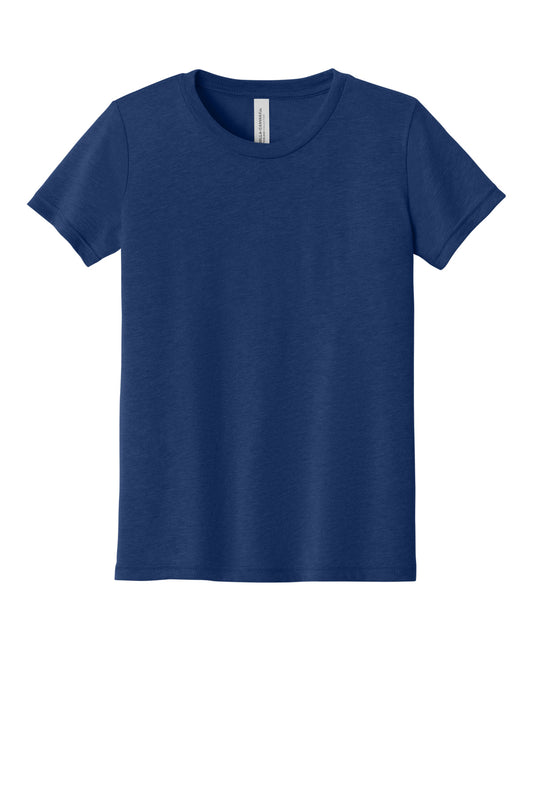 Bella+Canvas Youth Triblend Short Sleeve Tee BC3413Y Navy Triblend