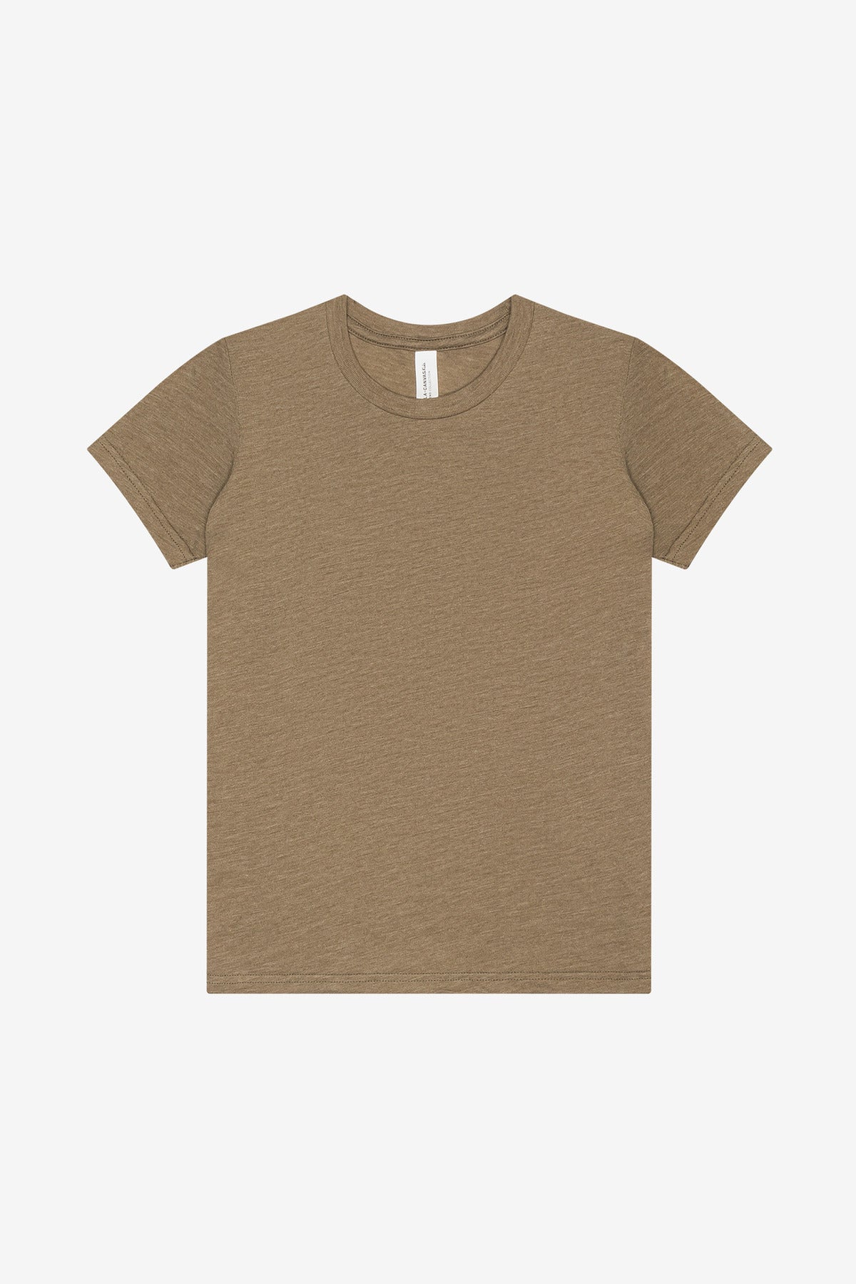 BELLA+CANVAS Youth Triblend Short Sleeve Tee. BC3413Y Olive Triblend