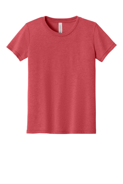 Bella+Canvas Youth Triblend Short Sleeve Tee BC3413Y Red Triblend