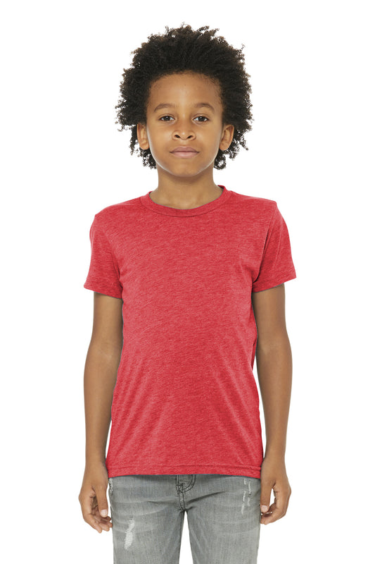 Bella+Canvas Youth Triblend Short Sleeve Tee BC3413Y Red Triblend