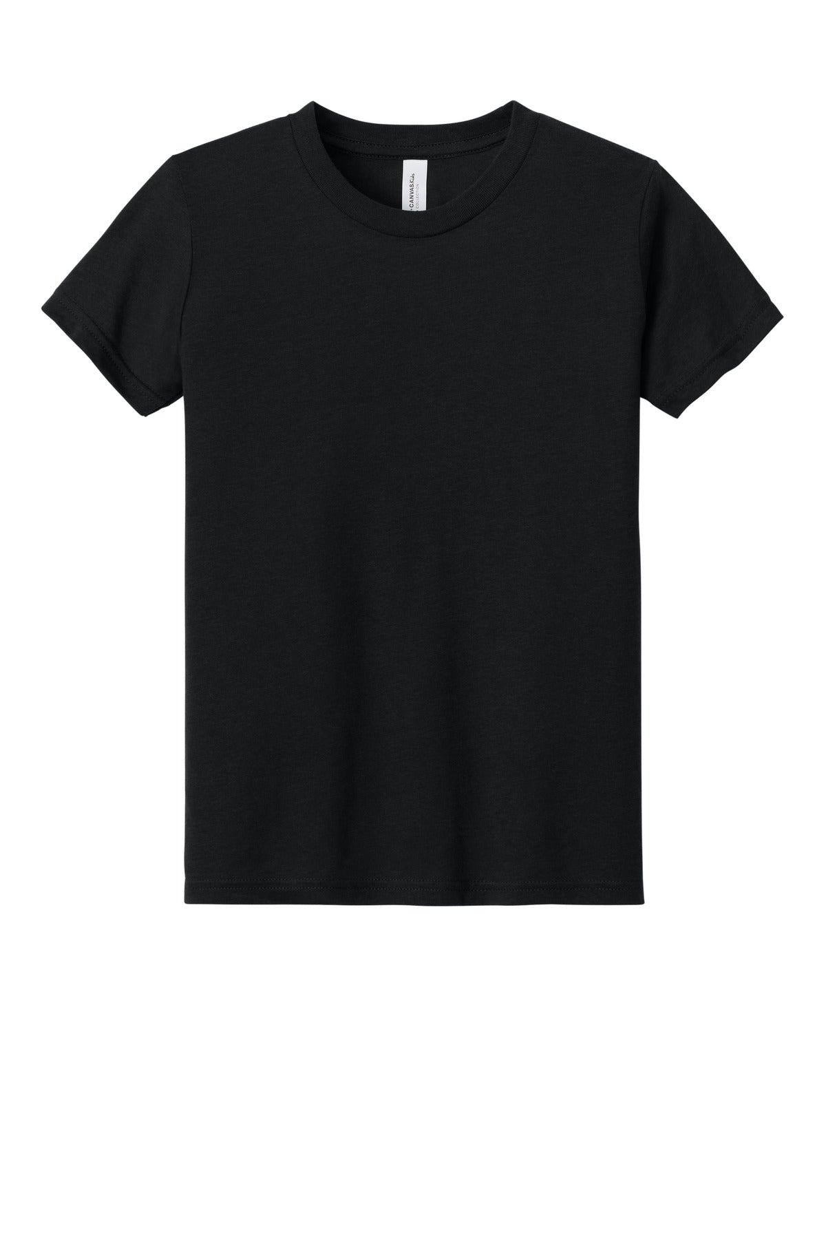Bella+Canvas Youth Triblend Short Sleeve Tee BC3413Y Solid Black Triblend