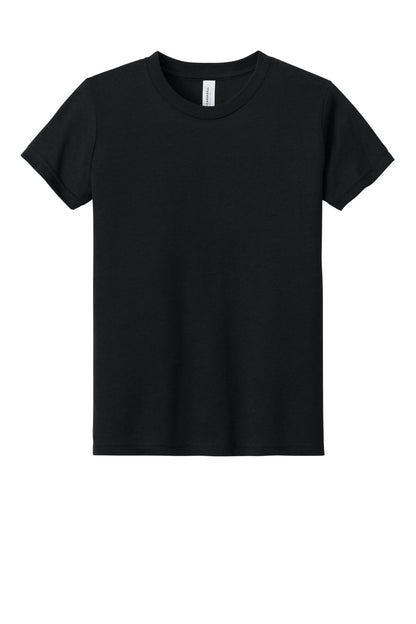 Bella+Canvas Youth Triblend Short Sleeve Tee BC3413Y Solid Black Triblend