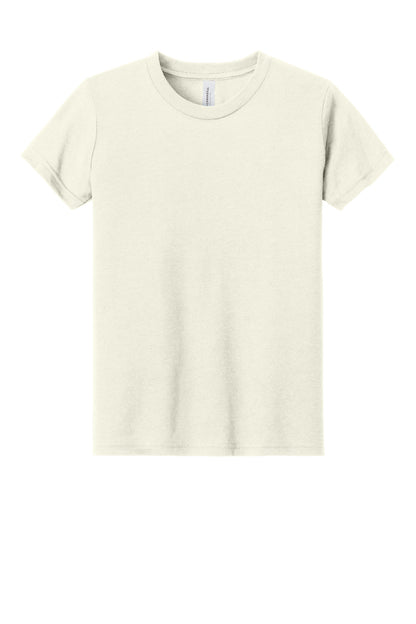 Bella+Canvas Youth Triblend Short Sleeve Tee BC3413Y Solid Natural Triblend