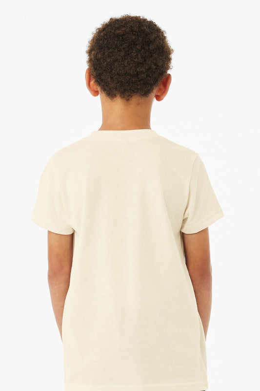 Bella+Canvas Youth Triblend Short Sleeve Tee BC3413Y Solid Natural Triblend