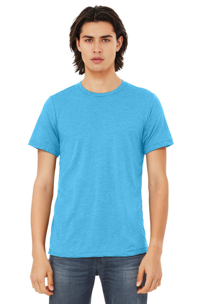 Bella+Canvas Unisex Triblend Short Sleeve Tee BC3413 Aqua Triblend