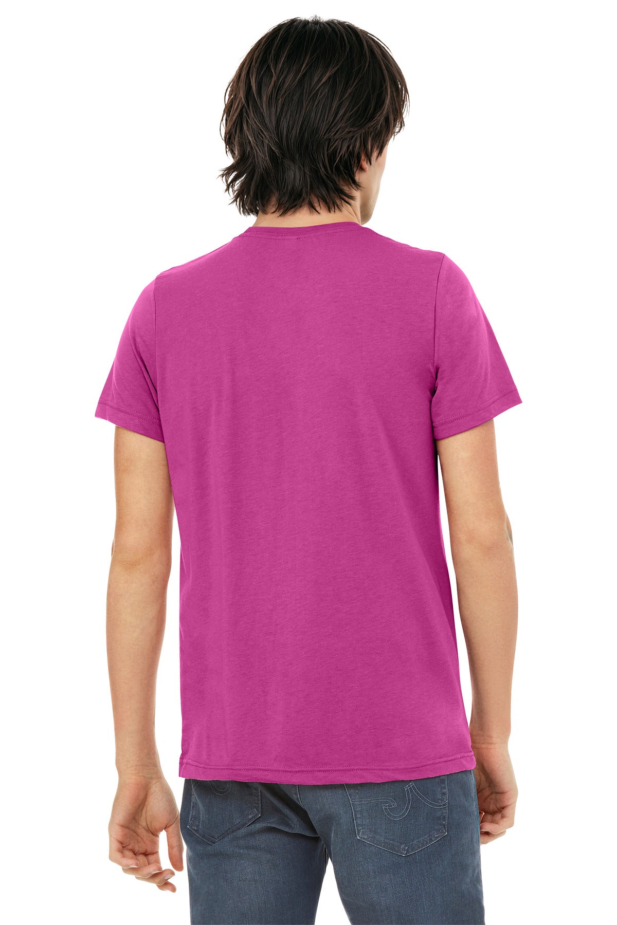 Bella+Canvas Unisex Triblend Short Sleeve Tee BC3413 Berry Triblend