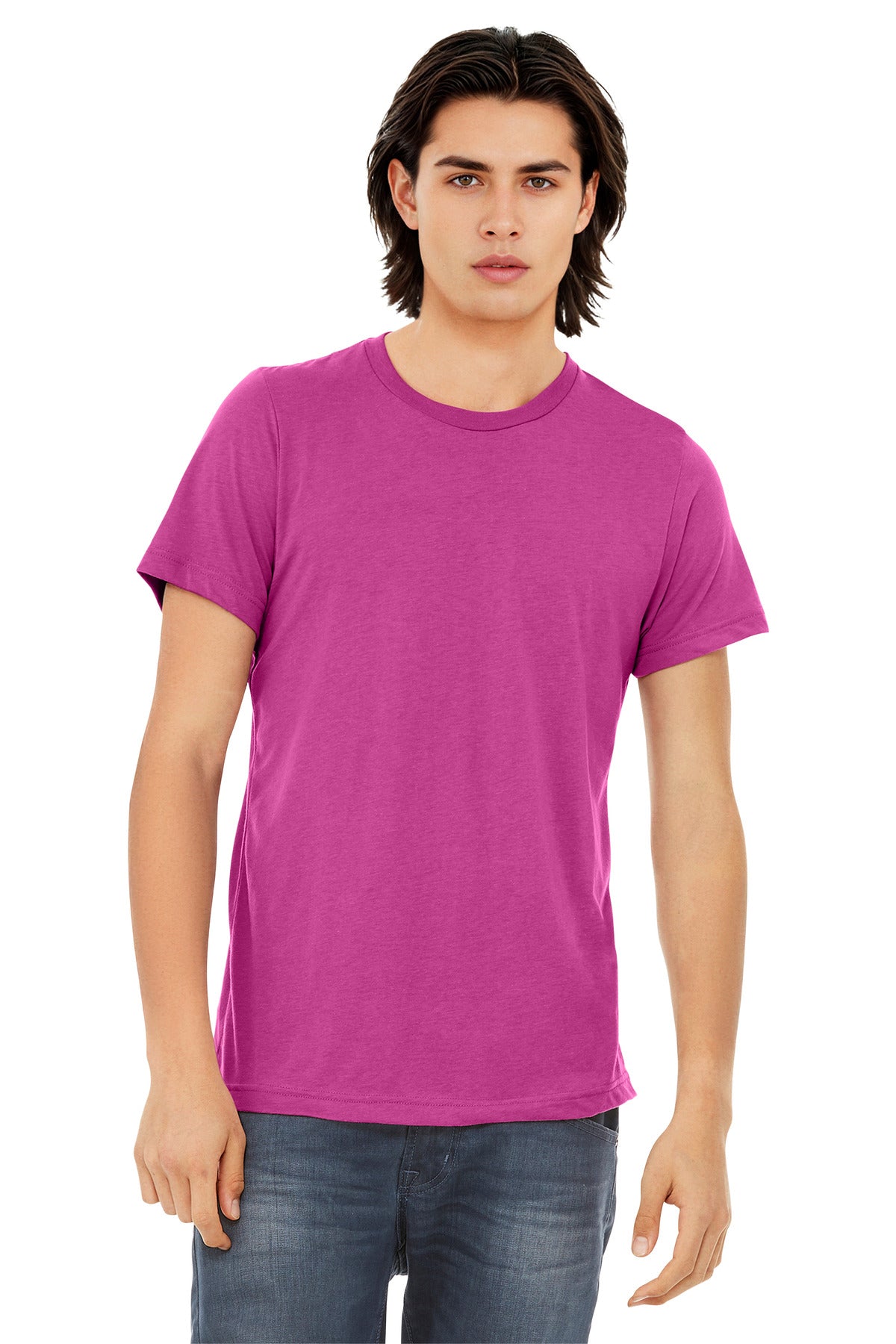 Bella+Canvas Unisex Triblend Short Sleeve Tee BC3413 Berry Triblend