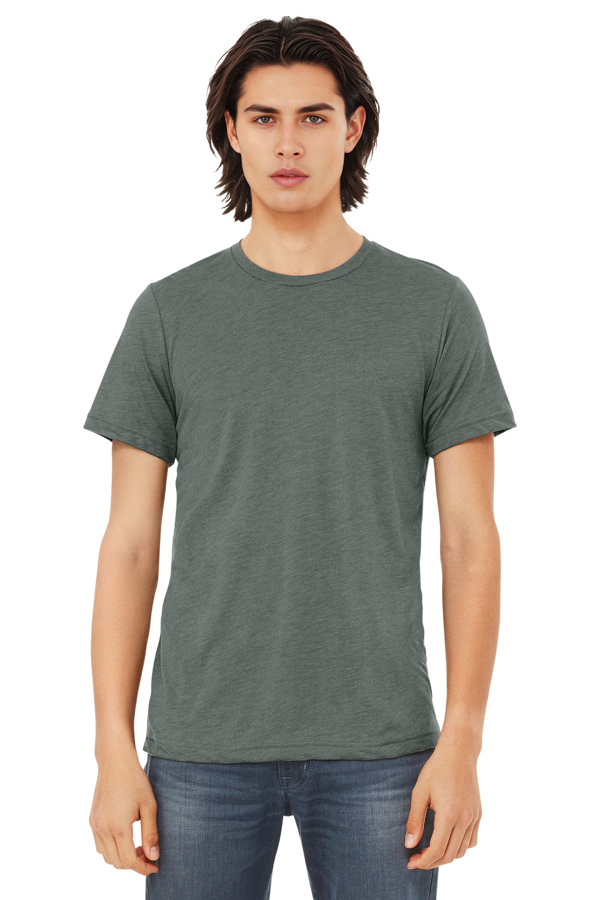 Bella+Canvas Unisex Triblend Short Sleeve Tee BC3413 Blue Storm Triblend