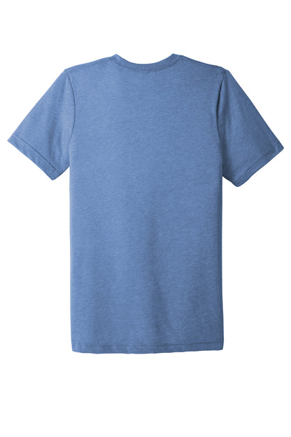 Bella+Canvas Unisex Triblend Short Sleeve Tee BC3413 Blue Triblend