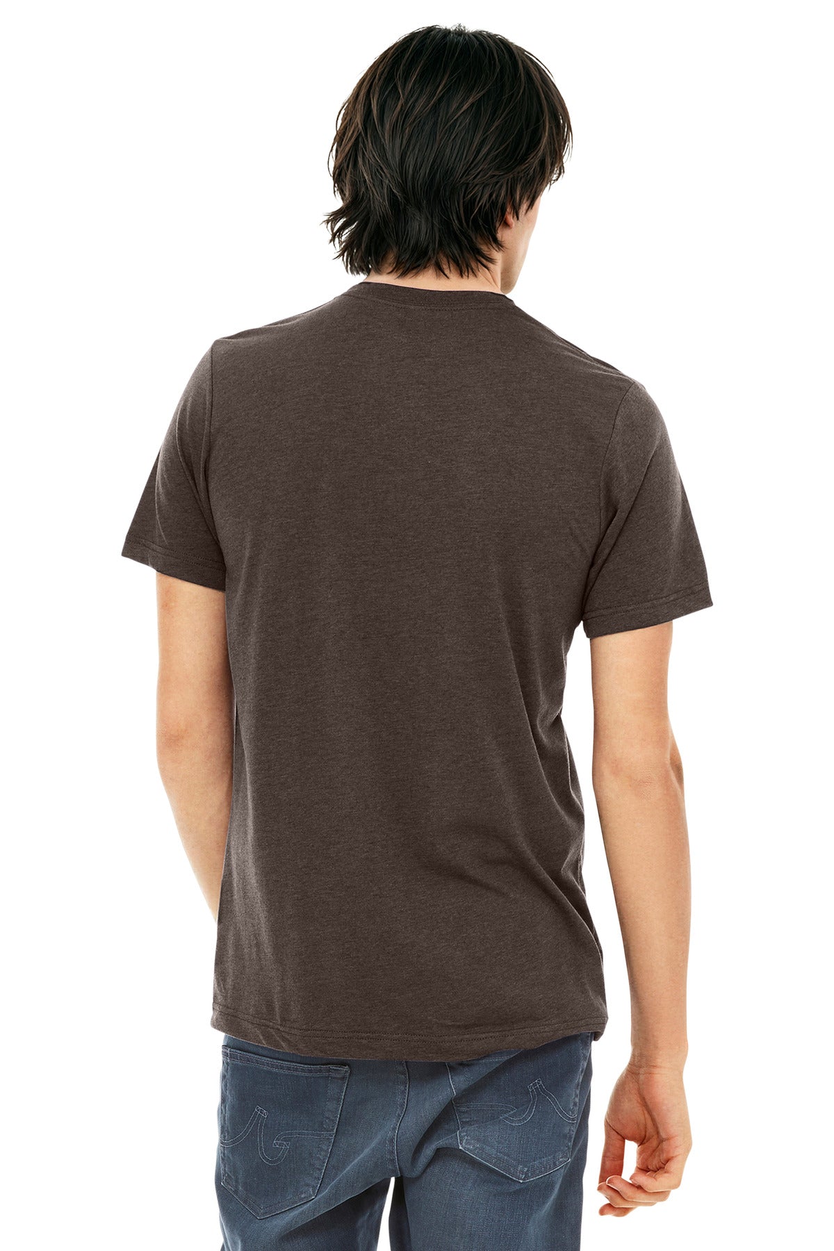 Bella+Canvas Unisex Triblend Short Sleeve Tee BC3413 Brown Triblend