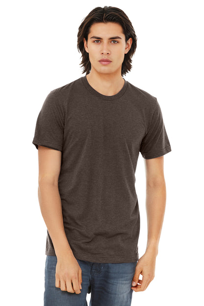 Bella+Canvas Unisex Triblend Short Sleeve Tee BC3413 Brown Triblend