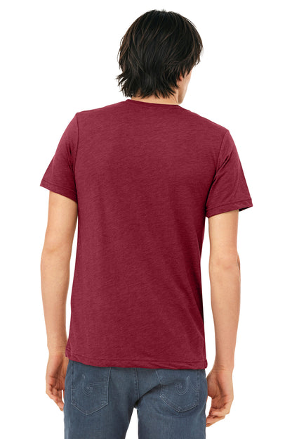 Bella+Canvas Unisex Triblend Short Sleeve Tee BC3413 Cardinal Triblend