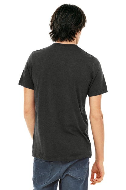Bella+Canvas Unisex Triblend Short Sleeve Tee BC3413 Charcoal-Black Triblend
