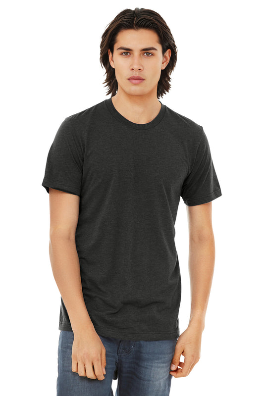Bella+Canvas Unisex Triblend Short Sleeve Tee BC3413 Charcoal-Black Triblend