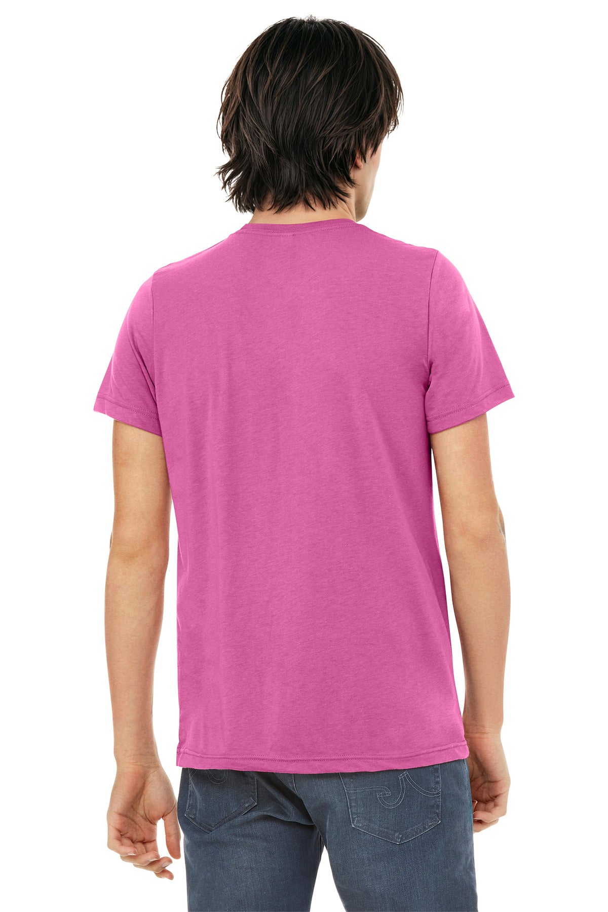 Bella+Canvas Unisex Triblend Short Sleeve Tee BC3413 Charity Pink Triblend