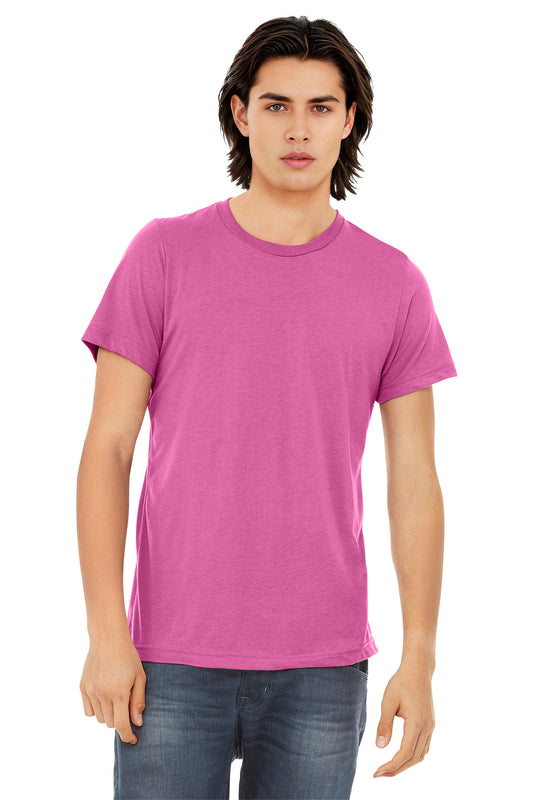 Bella+Canvas Unisex Triblend Short Sleeve Tee BC3413 Charity Pink Triblend