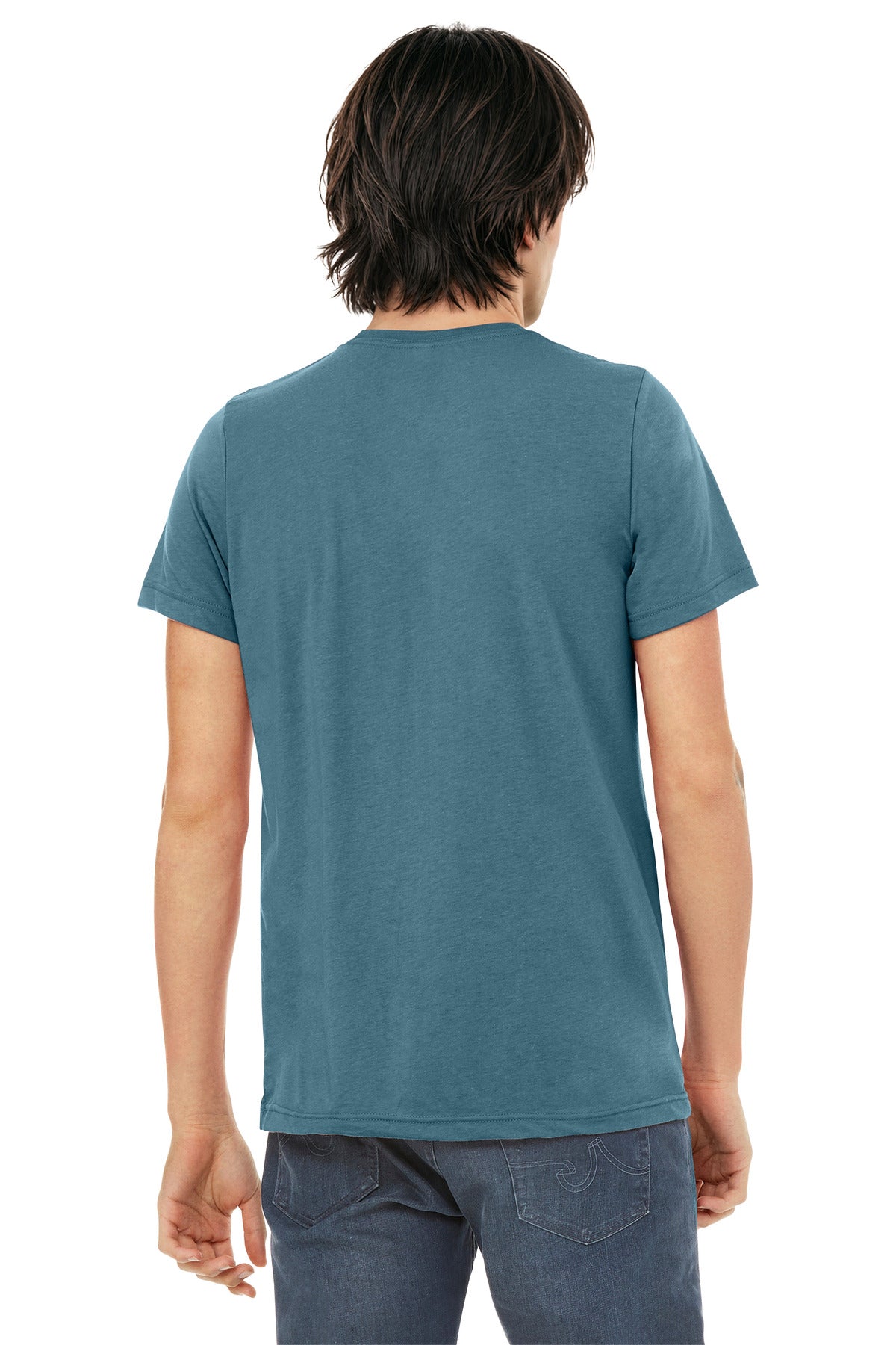 Bella+Canvas Unisex Triblend Short Sleeve Tee BC3413 Denim Triblend
