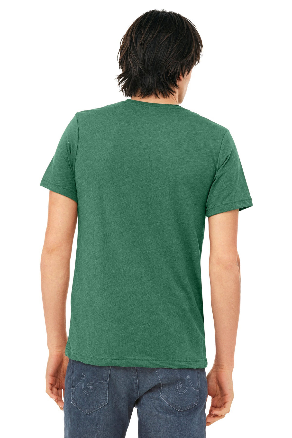Bella+Canvas Unisex Triblend Short Sleeve Tee BC3413 Grass Green Triblend