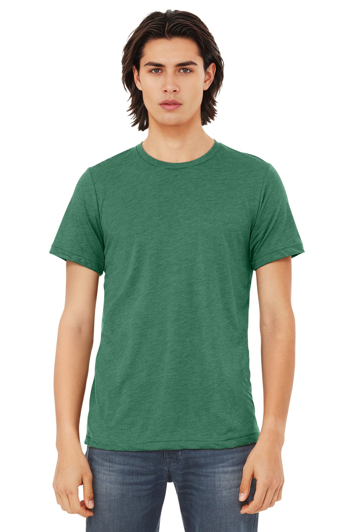 Bella+Canvas Unisex Triblend Short Sleeve Tee BC3413 Grass Green Triblend