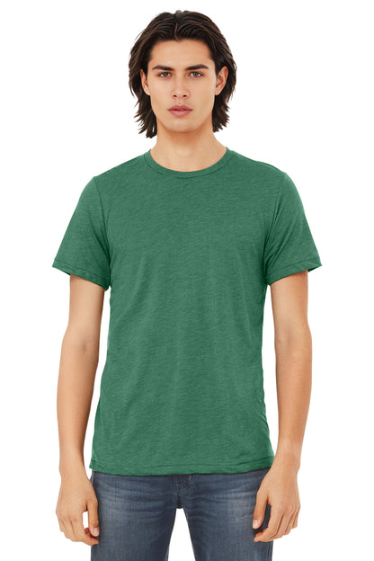 Bella+Canvas Unisex Triblend Short Sleeve Tee BC3413 Grass Green Triblend