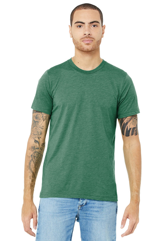BELLA+CANVAS  Unisex Triblend Short Sleeve Tee. BC3413 Grass Green Triblend