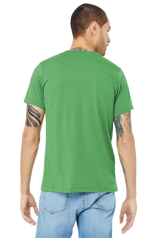 BELLA+CANVAS  Unisex Triblend Short Sleeve Tee. BC3413 Green Triblend